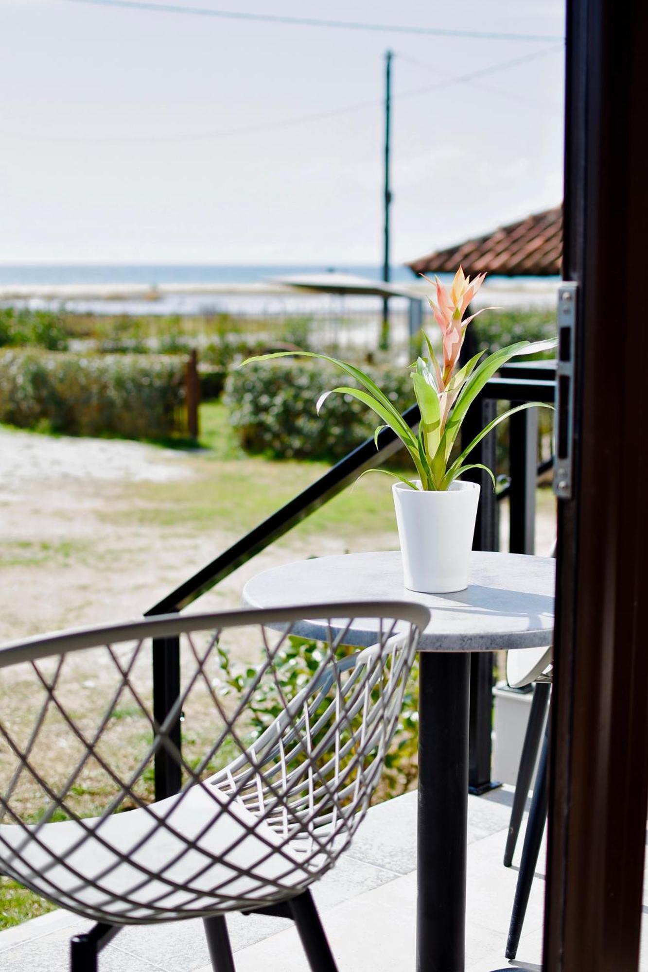 Room Nine 9 Beachfront Apartments Nea Kallikrateia Exteriör bild